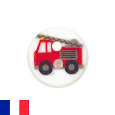 Boutons enfant camion de pompier 12 mm