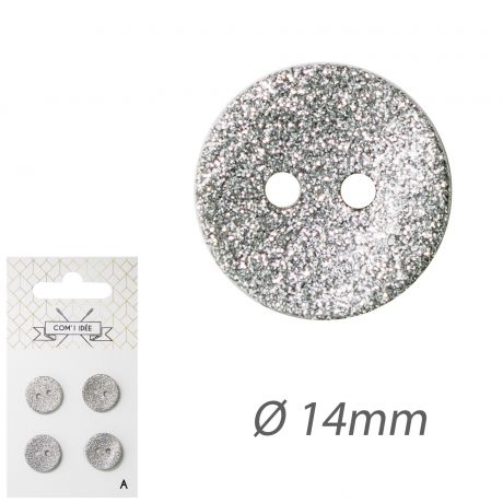 Boutons nacre akoya 14mm argent
