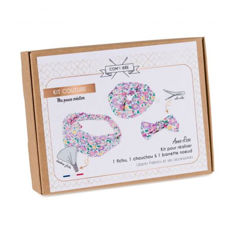 Kit bandeau barrette chouchou Anna-Rose en Liberty - Com'1 Id�e