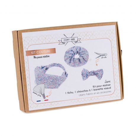 Kit bandeau barrette chouchou Laura en Liberty - Com'1 Id�e