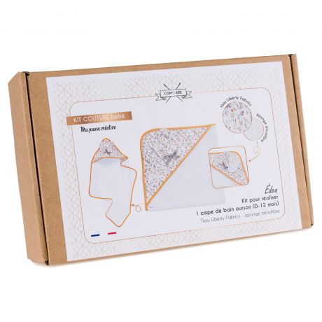 Kit cape de bain naissance Eden en Liberty - Com'1 Id�e