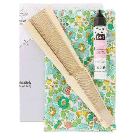 Kit d'éventail grand modèle en Liberty Com'1 Idée