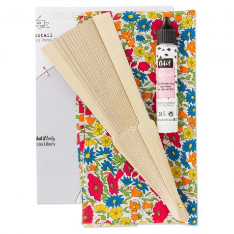 Kit d'éventail grand modèle en Liberty Com'1 Idée