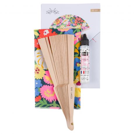 Kit d'éventail grand modèle en Liberty Com'1 Idée