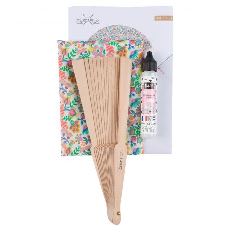 Kit d'éventail grand modèle en Liberty Com'1 Idée