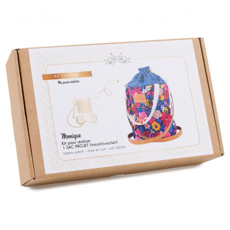 Kit sac projet crochet - tricot  Monique - Com'1 Ide