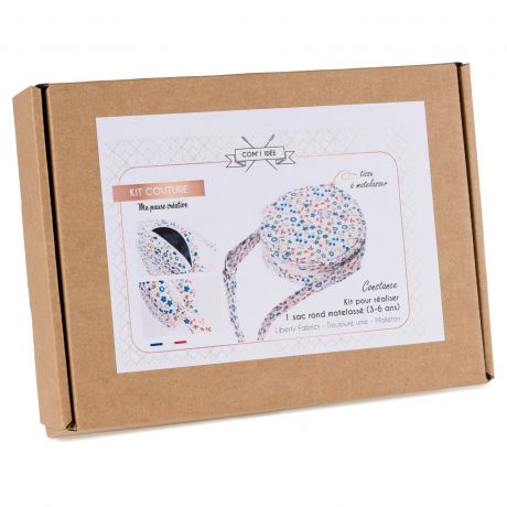 Kit sac rond fille Constance (3-6 ans) en Liberty - Com'1 Id�e