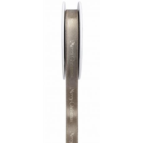 Ruban Joyeux No�l argent/argent 10mm