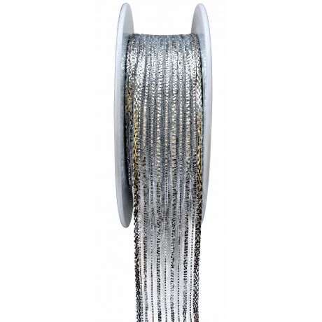 Ruban laitonn� ajour� argent 25mm