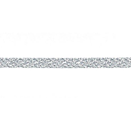 Cordelette mtallique laitonne silver 2mm