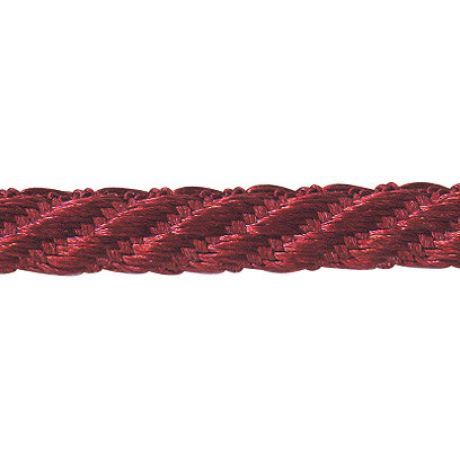 Cordon torsad brillant burgundy 5mm