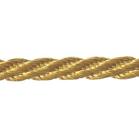 Cordon torsad brillant honey gold 5mm