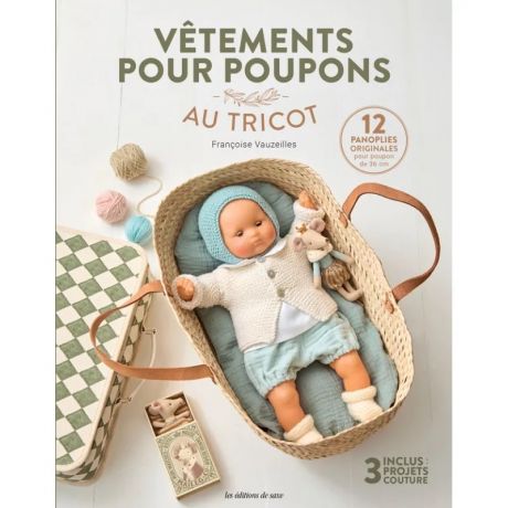Vêtement pour poupons au tricot - 12 panoplies