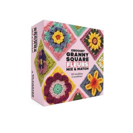 Coffret - crochet granny square fleurs mix & match