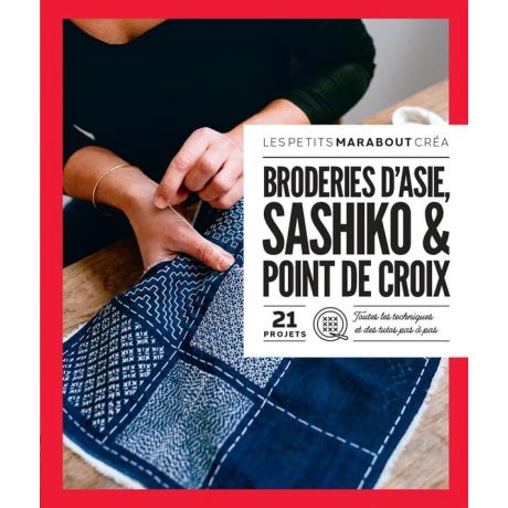Broderies d'asie sashiko et point de croix