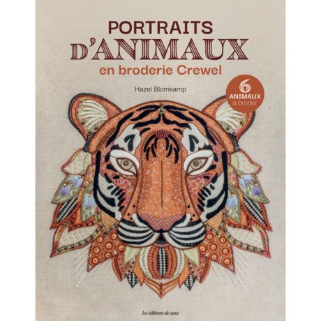 Portraits d'animaux en broderie crewel