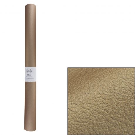 Tissu simili cuir de 50cm x 70cm bronze