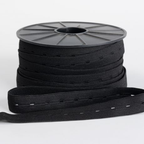lastique boutonnire 20mm noir