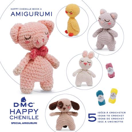 Livret DMC amigurumi Happy Chenille 5 mod�les