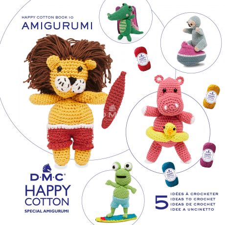 Livret DMC amigurumi Happy Cotton les animaux  la plage