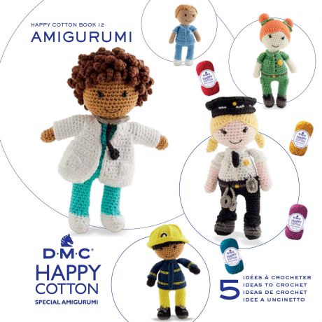 Livret DMC amigurumi Happy Cotton les mtiers