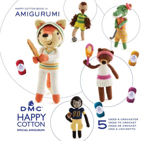 Livret DMC amigurumi Happy Cotton les sportifs