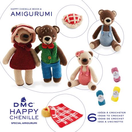 Livret DMC amigurumi Happy Chenille 6 mod�les