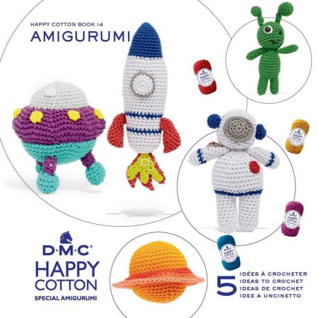 Livret DMC amigurumi Happy Cotton les envahisseurs de l'espace