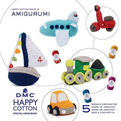 Livret DMC amigurumi Happy Cotton les moyens de transport