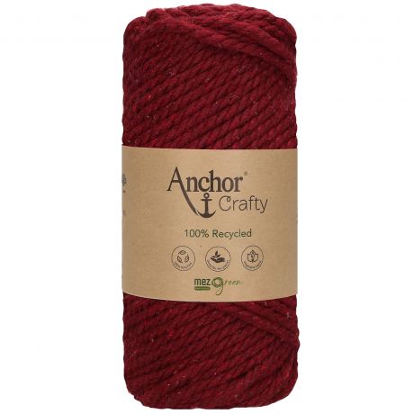 Fil Anchor macram crafty 4x250g burgundy