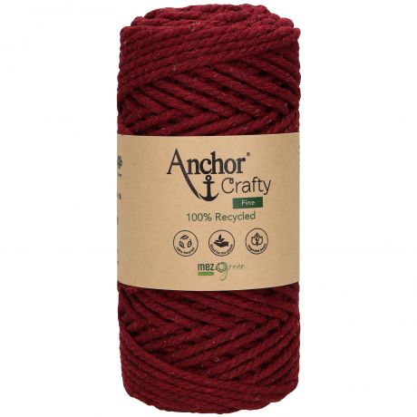 Fil Anchor macram crafty 4x250g burgundy