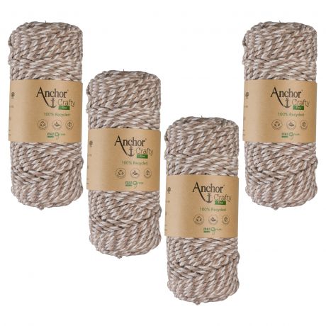 Fil Anchor macram crafty 4x250g natural mix