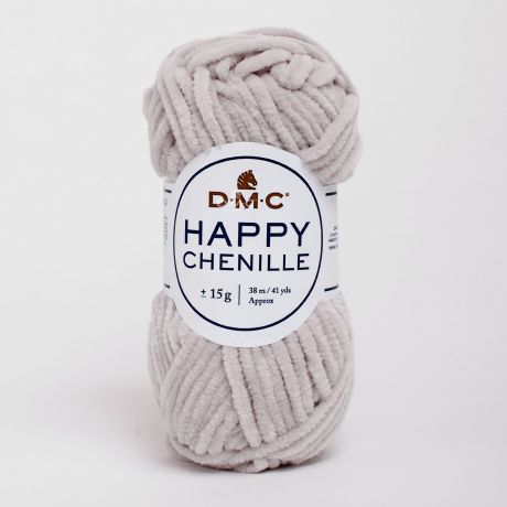 Bobine de Happy chenille DMC 10x15 gr gris perle