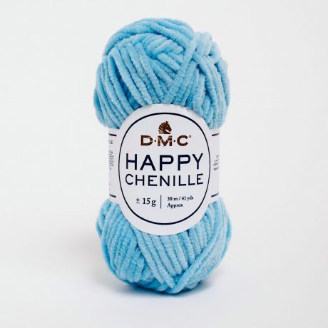 Bobine de Happy chenille DMC 10x15 gr bleu ciel