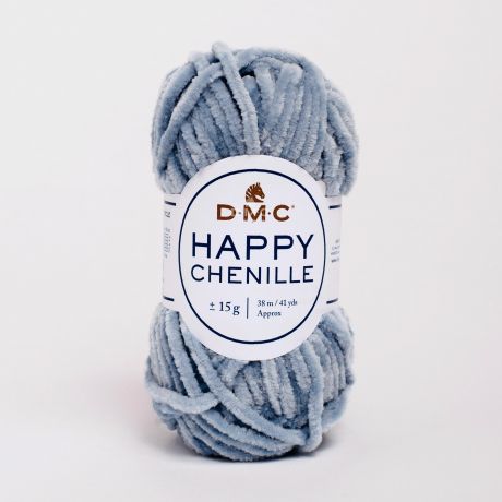 Bobine de Happy chenille DMC 10x15 gr bleu pastel