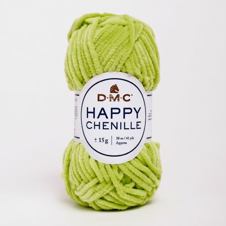 Bobine de Happy chenille DMC 10x15 gr vert pomme