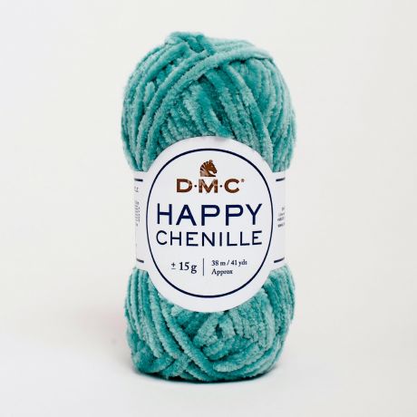 Bobine de Happy chenille DMC 10x15 gr turquoise