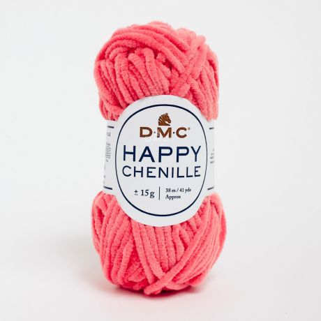 Bobine de Happy chenille DMC 10x15 gr corail