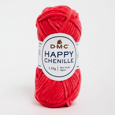 Bobine de Happy chenille DMC 10x15 gr rouge