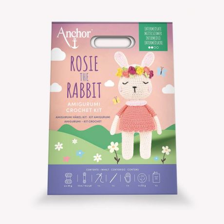 kit crochet amigurumi Anchor Rosie la lapine (L)