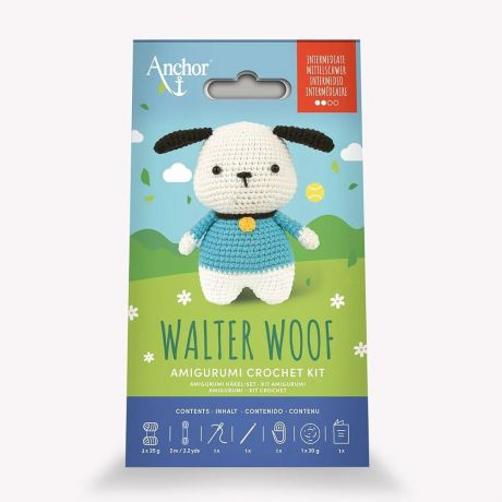 kit crochet amigurumi Anchor Walter woof (S)