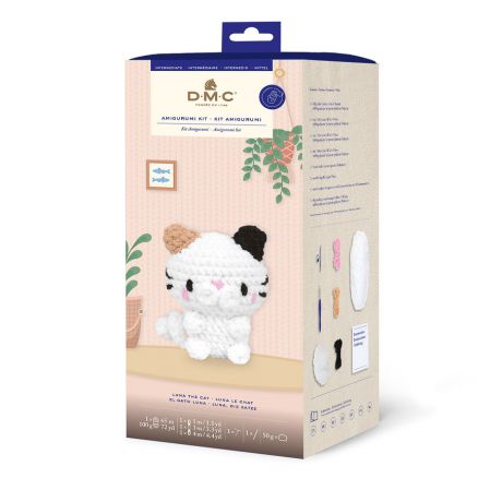 Kit crochet amigurumi DMC - Luna le chat XL