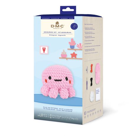 Kit crochet amigurumi DMC - Ollie la pieuvre XL