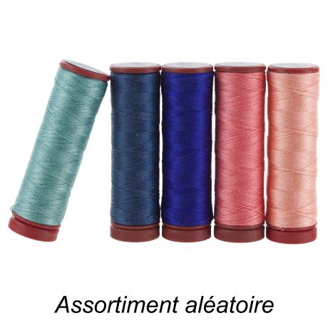 Lot de 5 tubinos de fil DMC pour tissu l�ger 100m
