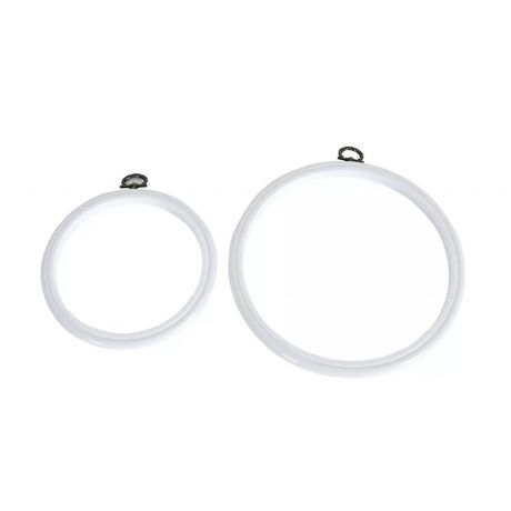 Cadre tambour 13 cm blanc x 5