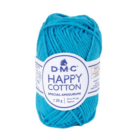 Bobine de Happy Cotton DMC 20 gr bleu cyan