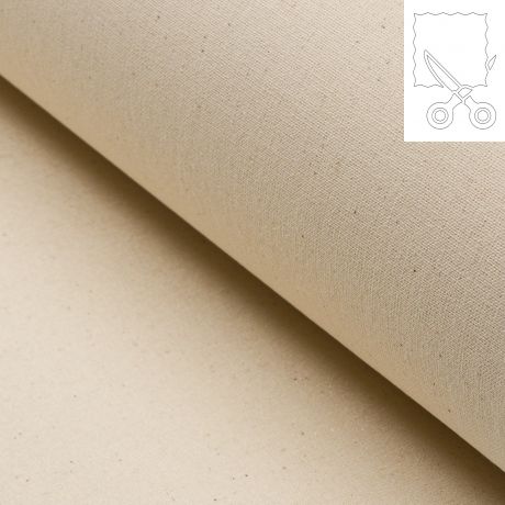 chantillon 10x10cm de toile raide thermocollante cru