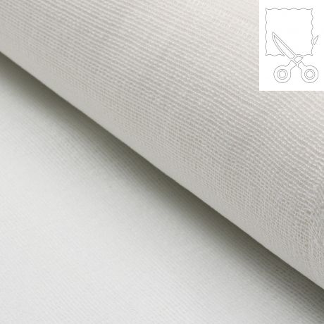 chantillon 10x10cm d'entoilage tiss gratt souple thermocollant blanc