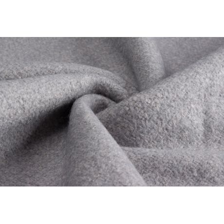 Tissu drap de laine haut de gamme gris clair