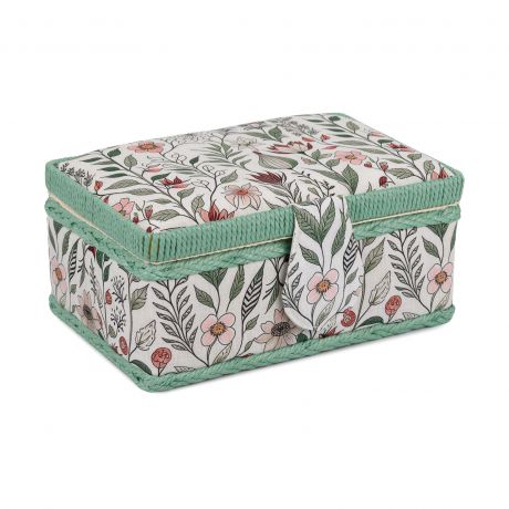 Boite  couture motif fleurs